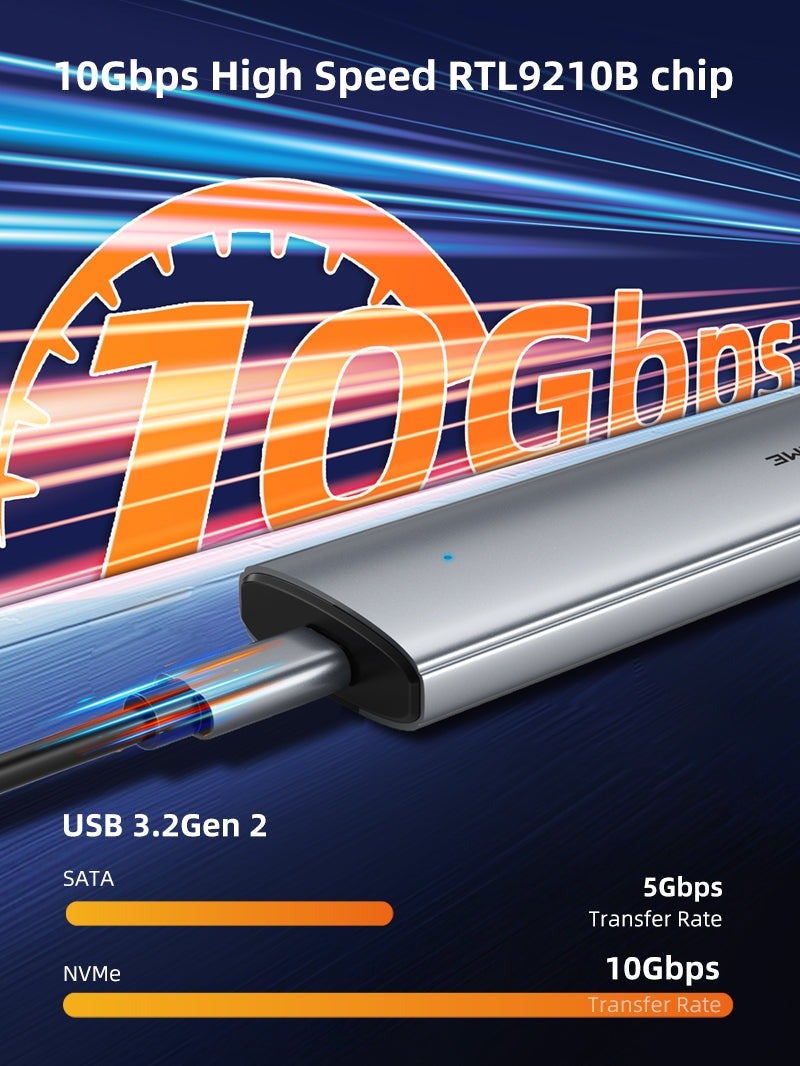 CABLETIME USB 3.1 TYPE-C TO NVME M.2 SSD PCIE ENCLOSURE - Image 2